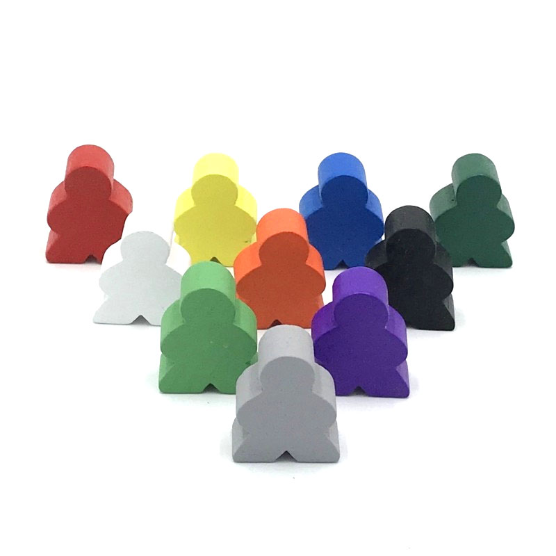 Board Game Catan - 10 조각 큰 크기 20*23*10mm Meeples