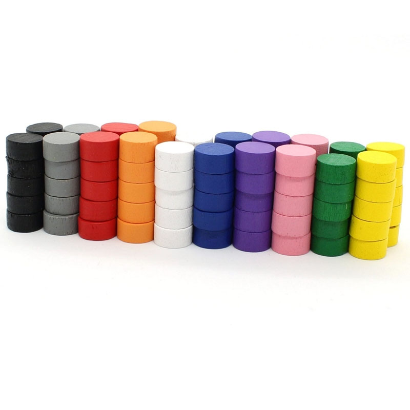 Board Game Catan - 10MM 게임 디스크 토큰 10/50/100/200/500PCS 나무