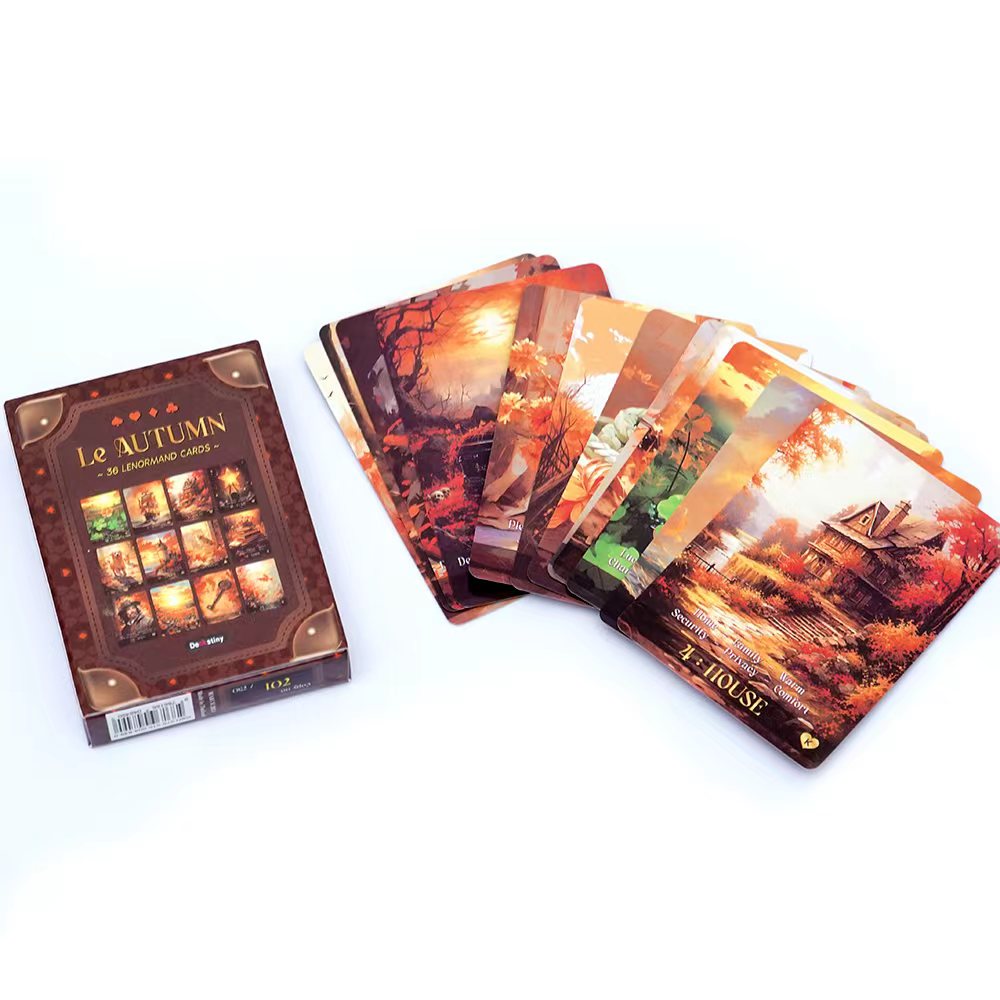 Board Game Of Life - Lenormand 타로 덱 Le Autumn Collection