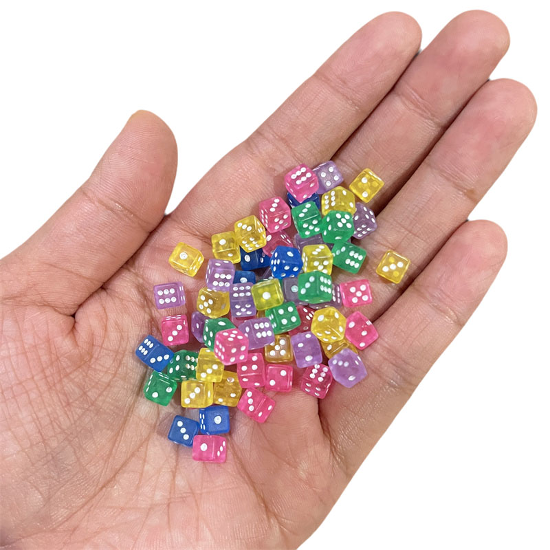 Board Game Catan - 6 색 100Pcs 5mm 투명 투명