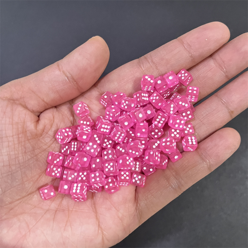 6 색 100Pcs 5mm 투명 투명 미니 D6 아크릴 - Board Game Catan 리뷰 및 가격