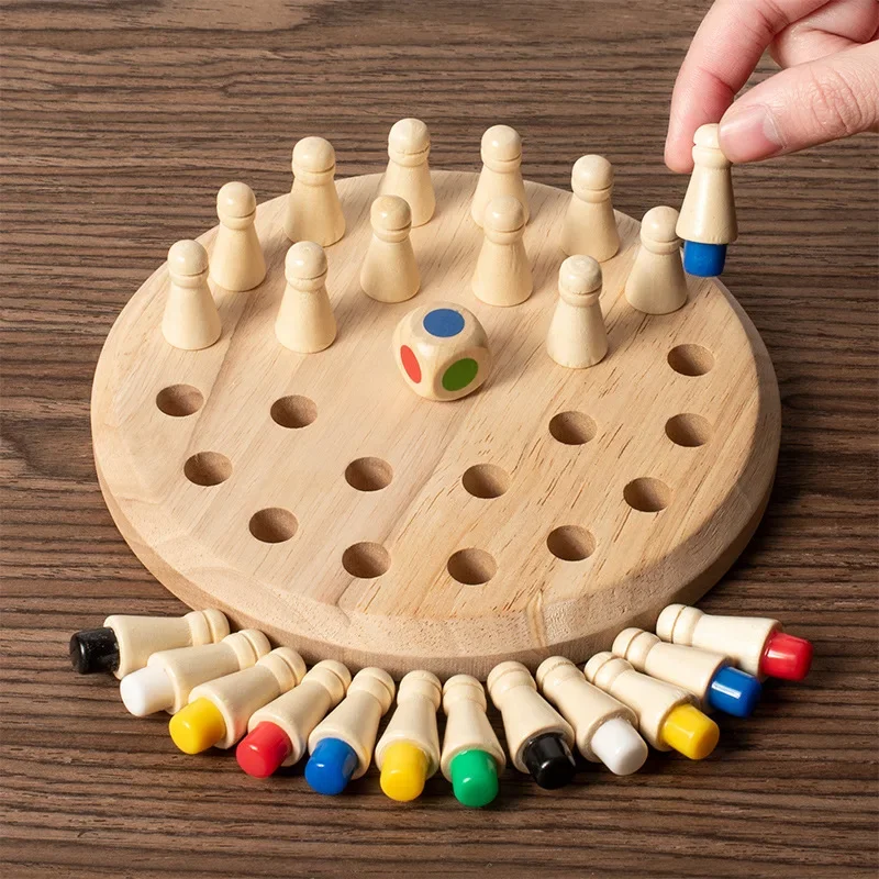 1PC 나무 메모리 매치 스틱 체스 컬러 게임 보드 퍼 - Board Game Of Life 리뷰 및 가격