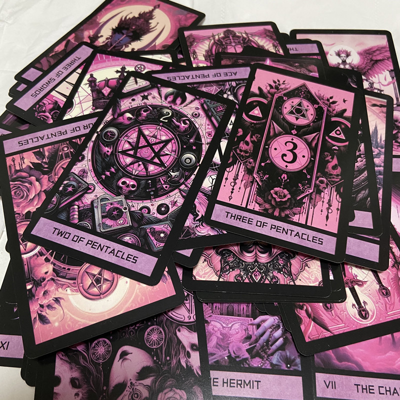 핑크 고딕 타로 카드 78장 세트 (영어) 가족 파티용 - Board Game Of Life 리뷰 및 가격